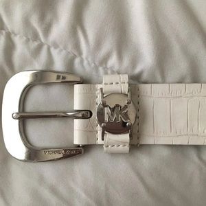 Michael kors belt (snakeskin cream/white)